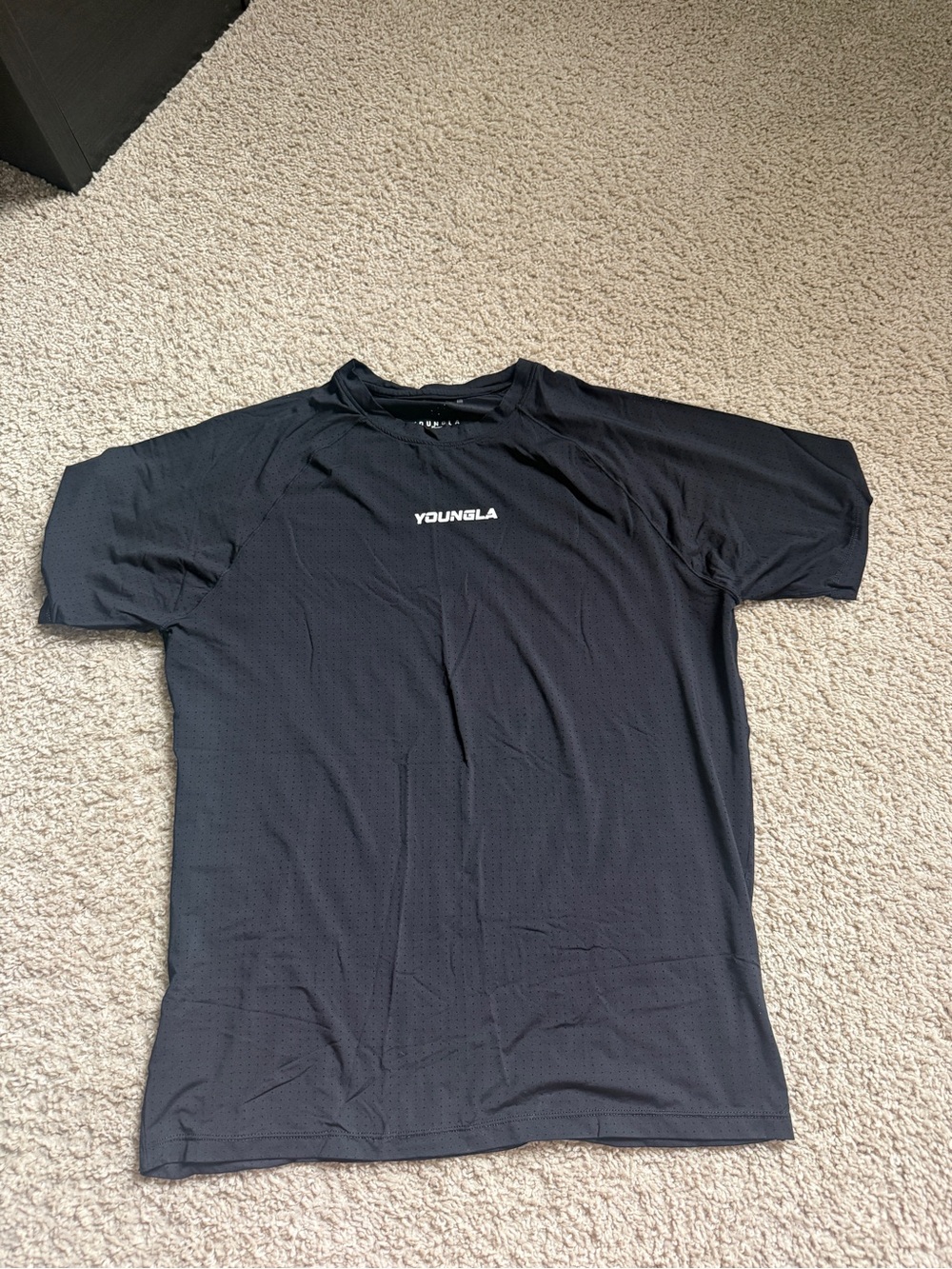 YoungLA Black Short Sleeve Performance Tee